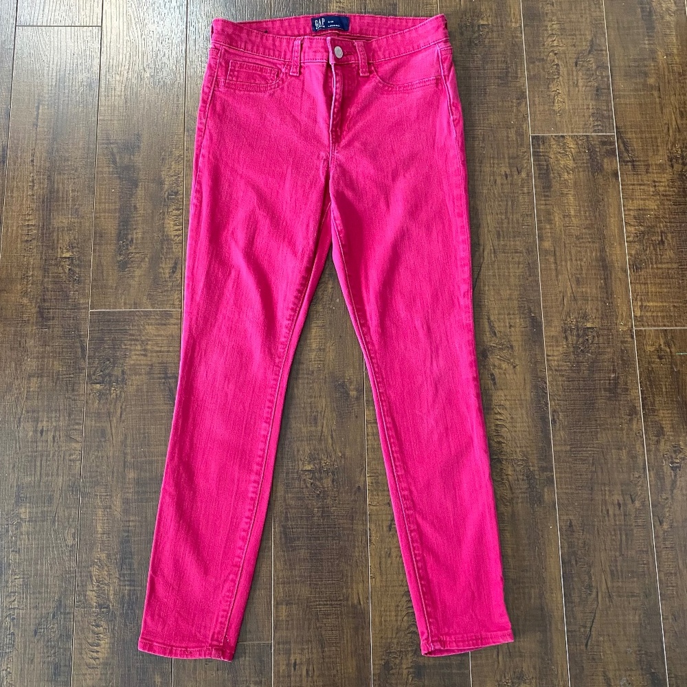 GAP Pink Denim Leggings